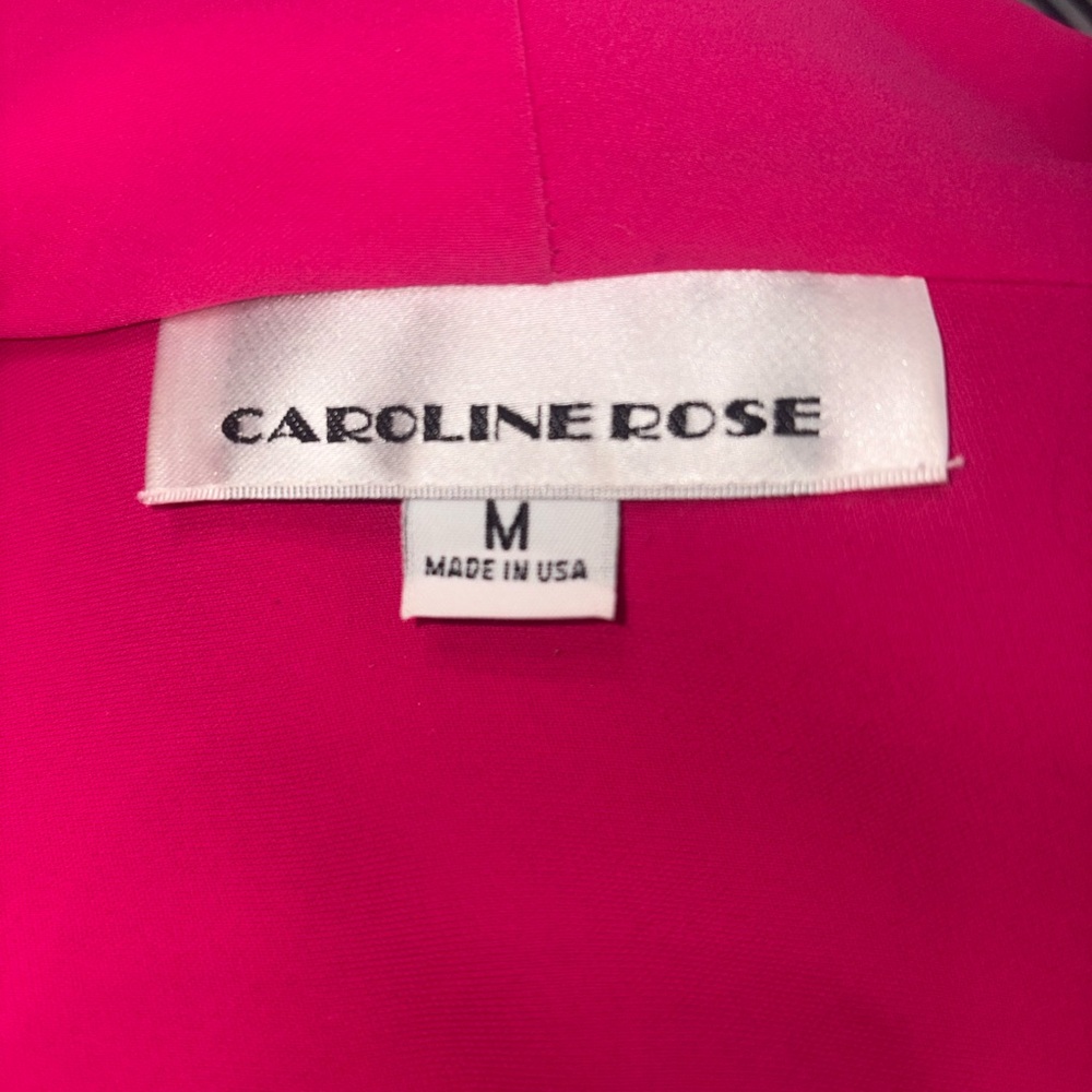 Caroline Rose Bold Fuchsia Open Cardigan - Picture 5 of 16